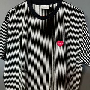 Carhartt WIP t-shirt , striped navy blue and white - men’s Xl